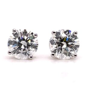 Diamond Solitaire Earrings
