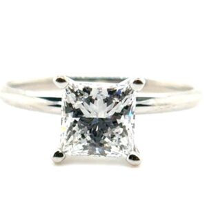 Princess Cut Solitaire Diamond Engagement Ring