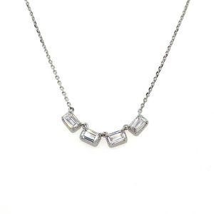 Emerald Cut Necklace